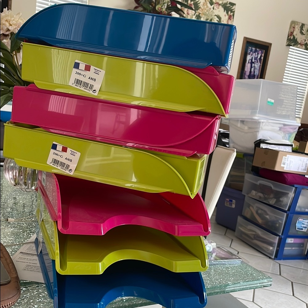 Colorful Document Tray Set